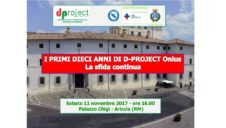 I primi dieci anni di D-PROJECT Onlus. La sfida continua (11 novembre 2017)